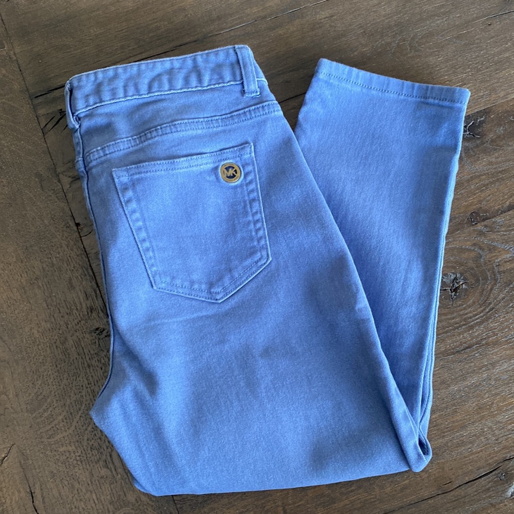 Michael Kors Periwinkle Blue Capri Jeans Size 6